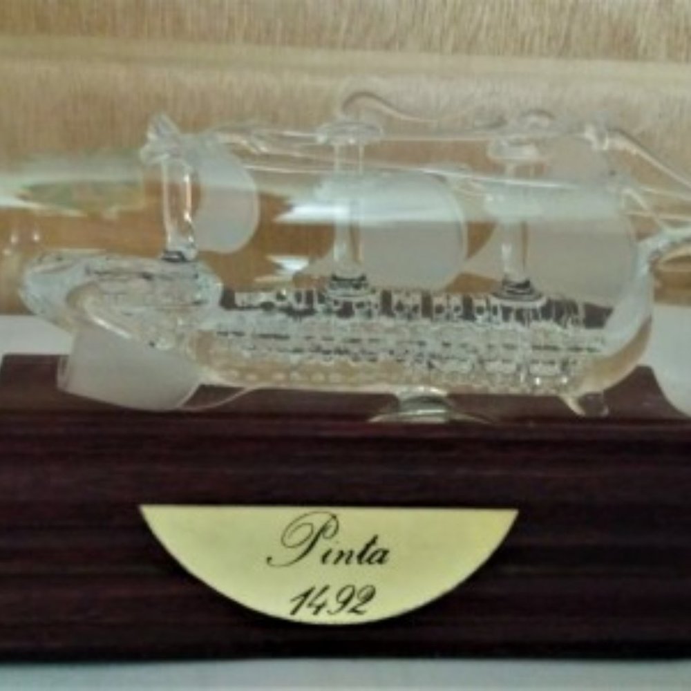 “Pinta” in a Bottle, Crystal Replica